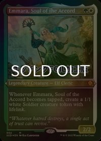 [FOIL] 協約の魂、イマーラ/Emmara, Soul of the Accord (エッチング仕様) 【英語版】 [SCD-金MR]