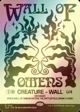 [FOIL] 前兆の壁/Wall of Omens 【英語版】 [SLD-白R]