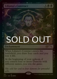 [FOIL] リリアナの契約/Liliana's Contract 【英語版】 [SLD-黒R]