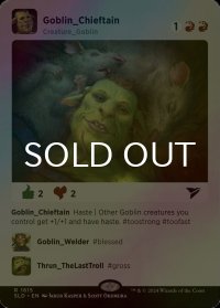 [FOIL] ゴブリンの酋長/Goblin Chieftain 【英語版】 [SLD-赤R]