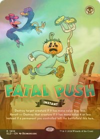 [FOIL] 致命的な一押し/Fatal Push No.1819 【英語版】 [SLD-黒R]