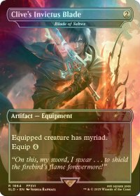 [FOIL] クライヴの剣、インヴィクタス/Clive's Invictus Blade 【英語版】 [SLD-灰R]
