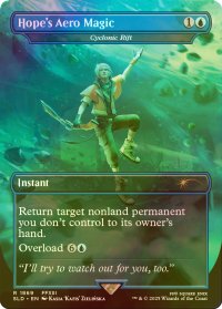 [FOIL] ホープの魔法「エアロガ」/Hope's Aero Magic 【英語版】 [SLD-青R]
