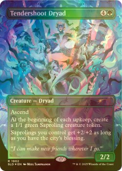 画像1: [FOIL] 若葉のドライアド/Tendershoot Dryad 【英語版】 [SLD-緑R]