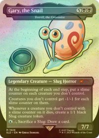 [FOIL] Gary, the Snail 【英語版】 [SLD-黒MR]