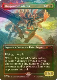[FOIL] 龍王アタルカ/Dragonlord Atarka 【英語版】 [SLD-金MR]