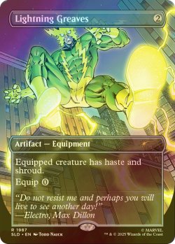 画像1: [FOIL] 稲妻のすね当て/Lightning Greaves No.1987 【英語版】 [SLD-灰R]
