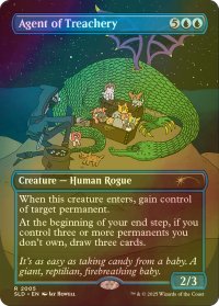 [FOIL] 裏切りの工作員/Agent of Treachery 【英語版】 [SLD-青R]