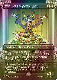[FOIL] 忘れられた神々の僧侶/Priest of Forgotten Gods 【英語版】 [SLD-黒R]
