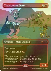 [FOIL] 背信のオーガ/Treasonous Ogre 【英語版】 [SLD-赤R]