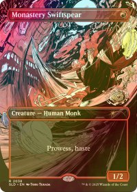 [FOIL] 僧院の速槍/Monastery Swiftspear No.2038 【英語版】 [SLD-赤R]