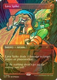 [FOIL] 溶岩の撃ち込み/Lava Spike No.2049 【英語版】 [SLD-赤R]