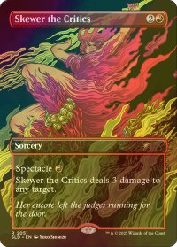 [FOIL] 批判家刺殺/Skewer the Critics No.2051 【英語版】 [SLD-赤R]