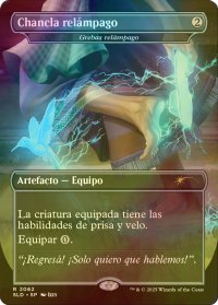 [FOIL] Chancla relampago 【スペイン語版】 [SLD-灰R]