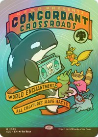 [FOIL] 調和の中心/Concordant Crossroads No.2073 【英語版】 [SLD-緑R]