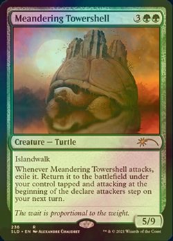 画像1: [FOIL] うねる塔甲羅/Meandering Towershell 【英語版】 [SLD-緑R]