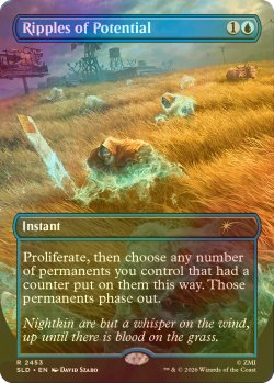 画像1: [FOIL] 潜在能力の波動/Ripples of Potential 【英語版】 [SLD-青R]