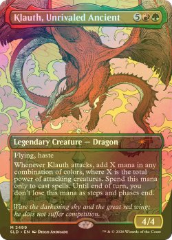 画像1: [FOIL] 無双の古きもの、クラウス/Klauth, Unrivaled Ancient 【英語版】 [SLD-金MR]