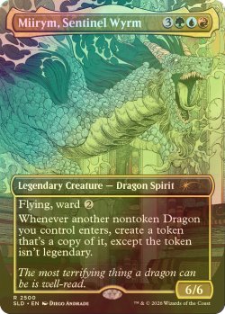 画像1: [FOIL] 歩哨竜、ミーリム/Miirym, Sentinel Wyrm 【英語版】 [SLD-金R]