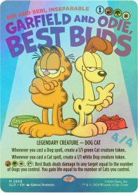 [FOIL] Garfield and Odie, Best Buds 【英語版】 [SLD-金MR]