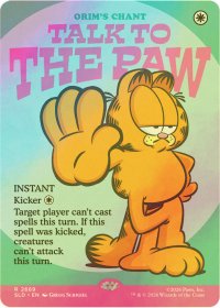 [FOIL] Talk to the Paw 【英語版】 [SLD-白R]