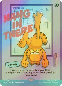 [FOIL] Hang in There 【英語版】 [SLD-青R]
