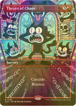 画像1: [FOIL] 混沌の辛苦/Throes of Chaos No.2703 【英語版】 [SLD-赤R]