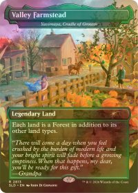 [FOIL] Valley Farmstead 【英語版】 [SLD-土地R]