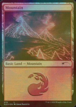 画像1: [FOIL] 山/Mountain No.570 【英語版】 [SLD-土地C]