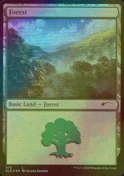 画像1: [FOIL] 森/Forest No.573 【英語版】 [SLD-土地C]