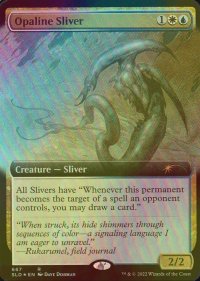 [FOIL] 乳白スリヴァー/Opaline Sliver (拡張アート版) 【英語版】 [SLD-金R]