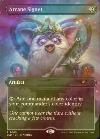 [FOIL] 秘儀の印鑑/Arcane Signet No.7065 【英語版】 [SLD-灰R]