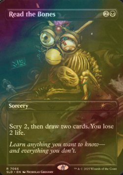 画像1: [FOIL] 骨読み/Read the Bones No.7066 【英語版】 [SLD-黒R]