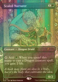 [FOIL] 鱗の養育者/Scaled Nurturer 【英語版】 [SLD-緑R]