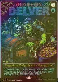 [FOIL] ダンジョン探検家/Dungeon Delver 【英語版】 [SLD-青R]