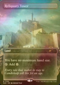 [FOIL] 聖遺の塔/Reliquary Tower No.7104 【英語版】 [SLD-土地R]