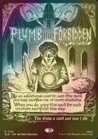 [FOIL] 禁忌の調査/Plumb the Forbidden No.7114 【英語版】 [SLD-黒R]