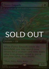 [FOIL] 激情の共感者/Fierce Empath (拡張アート版) 【英語版】 [SLD-緑R]