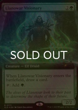 画像1: [FOIL] ラノワールの幻想家/Llanowar Visionary No.771 【英語版】 [SLD-緑R]