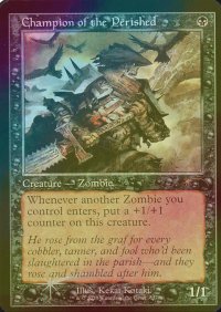 [FOIL] 滅びし者の勇者/Champion of the Perished (旧枠) 【英語版】 [SLD-黒R]