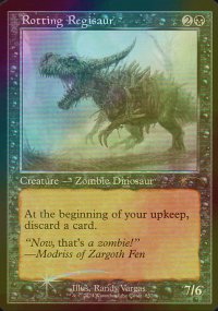 [FOIL] 朽ちゆくレギサウルス/Rotting Regisaur (旧枠) 【英語版】 [SLD-黒R]