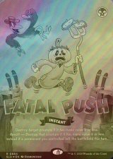 [FOIL] 致命的な一押し/Fatal Push No.884 【英語版】 [SLD-黒R]