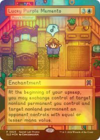 STARDEW VALLEY | PUCA'S MISCHIEF AS "LUCKY PURPLE MEMENTO" TRADITIONAL FOIL EDITION