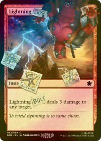 [FOIL] 稲妻/Lightning Bolt No.042 【英語版】 [SLD-赤C]