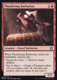 略取するバーバリアン/Plundering Barbarian 【英語版】 [AFR-赤List]