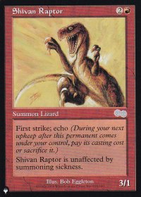 シヴの猛竜/Shivan Raptor 【英語版】 [USG-赤List]
