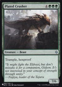 板金鎧の破壊屋/Plated Crusher 【英語版】 [BFZ-緑List]
