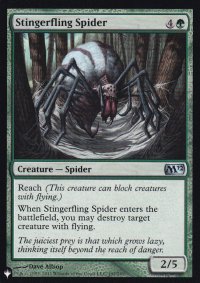 棘投げの蜘蛛/Stingerfling Spider 【英語版】 [M12-緑List]