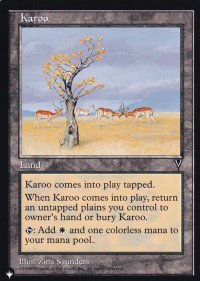 乾燥高原/Karoo 【英語版】 [VIS-土地List]