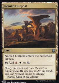 遊牧民の前哨地/Nomad Outpost 【英語版】 [DMC-土地List]